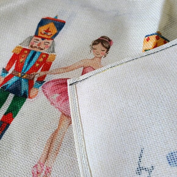 Nutcracker Christmas Placemats Set Holiday Decor Soldier Xmas Table Decorations - Picture 5 of 6